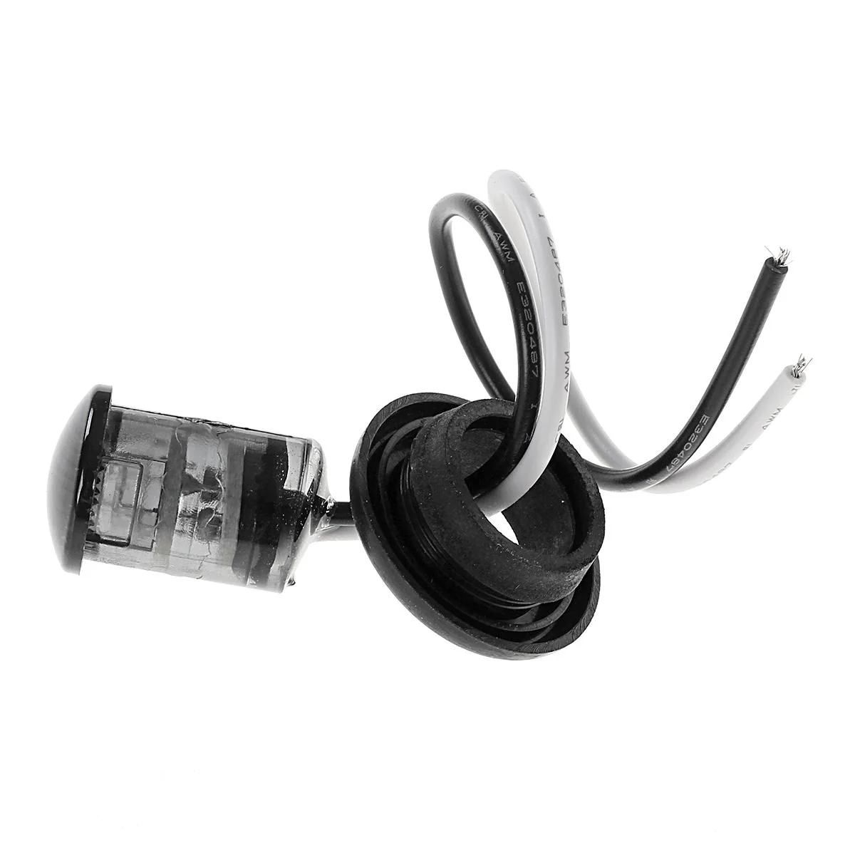 2pcs 3/4" LED Clearance Marker Bullet Light / Rubber Grommet For Truck Pickups- Smoked Amber - Image 3