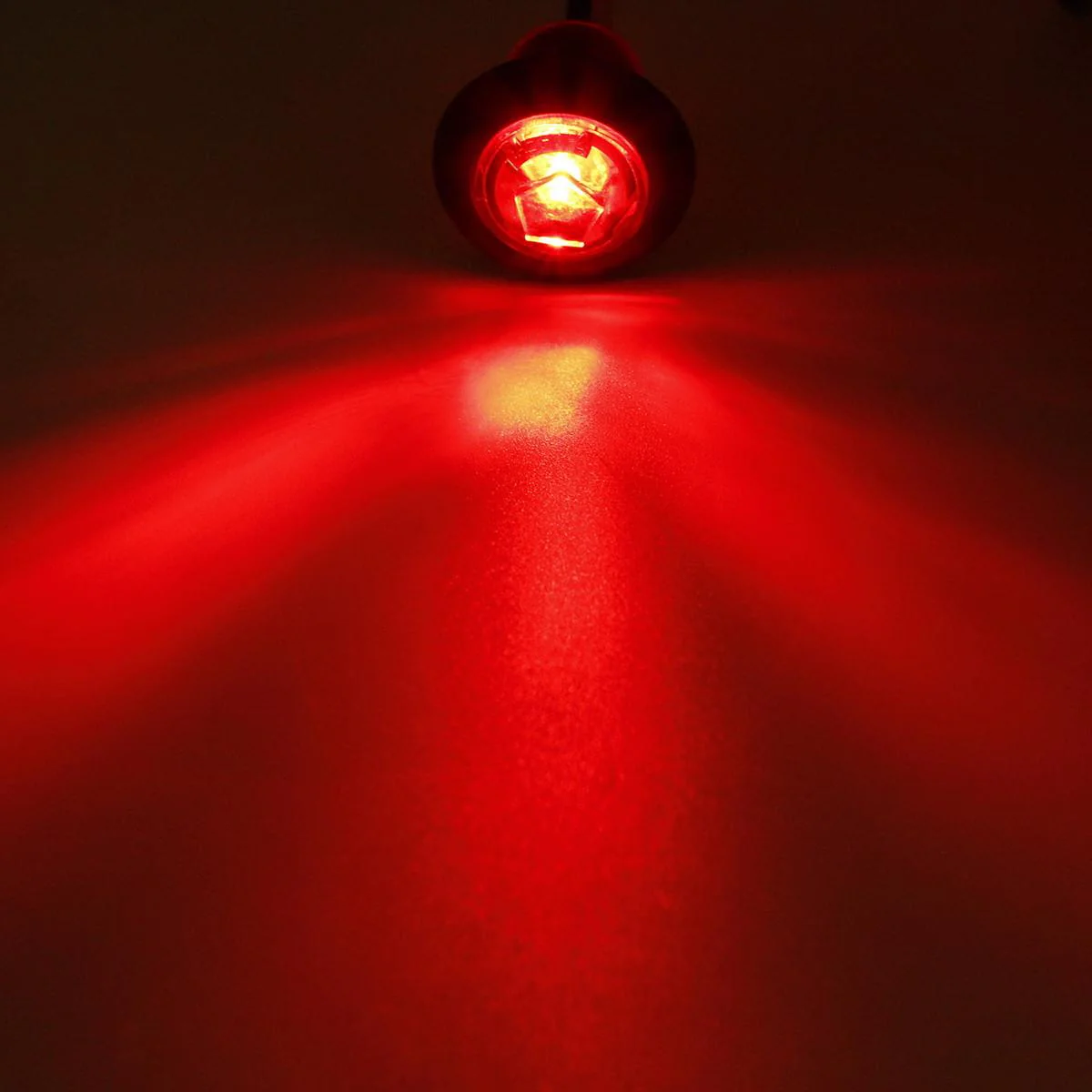 Partsam 10Pcs 3/4" Inch Mini Round Trailer LED Clearance and Side Marker Lights Clear Lens Grommet Mount w Bullet Plugs Sealed 3/4" Led Marker Lights for Pickup Trucks Waterproof 12V (5Amber + 5Red) - Image 8