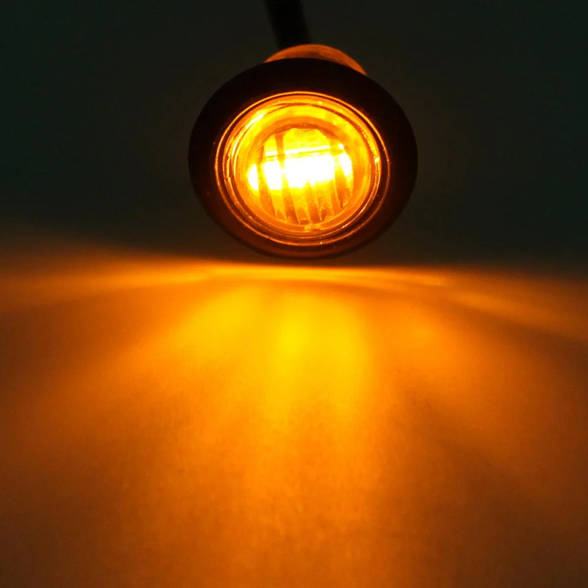 Partsam 10Pcs 3/4 inch Round Led Marker lights 3 wire Combination Turn Signal and Running Lamps Clearance Lights Grommet Mount Replacement for Spider Fender Marker Lights Sealed - Image 9