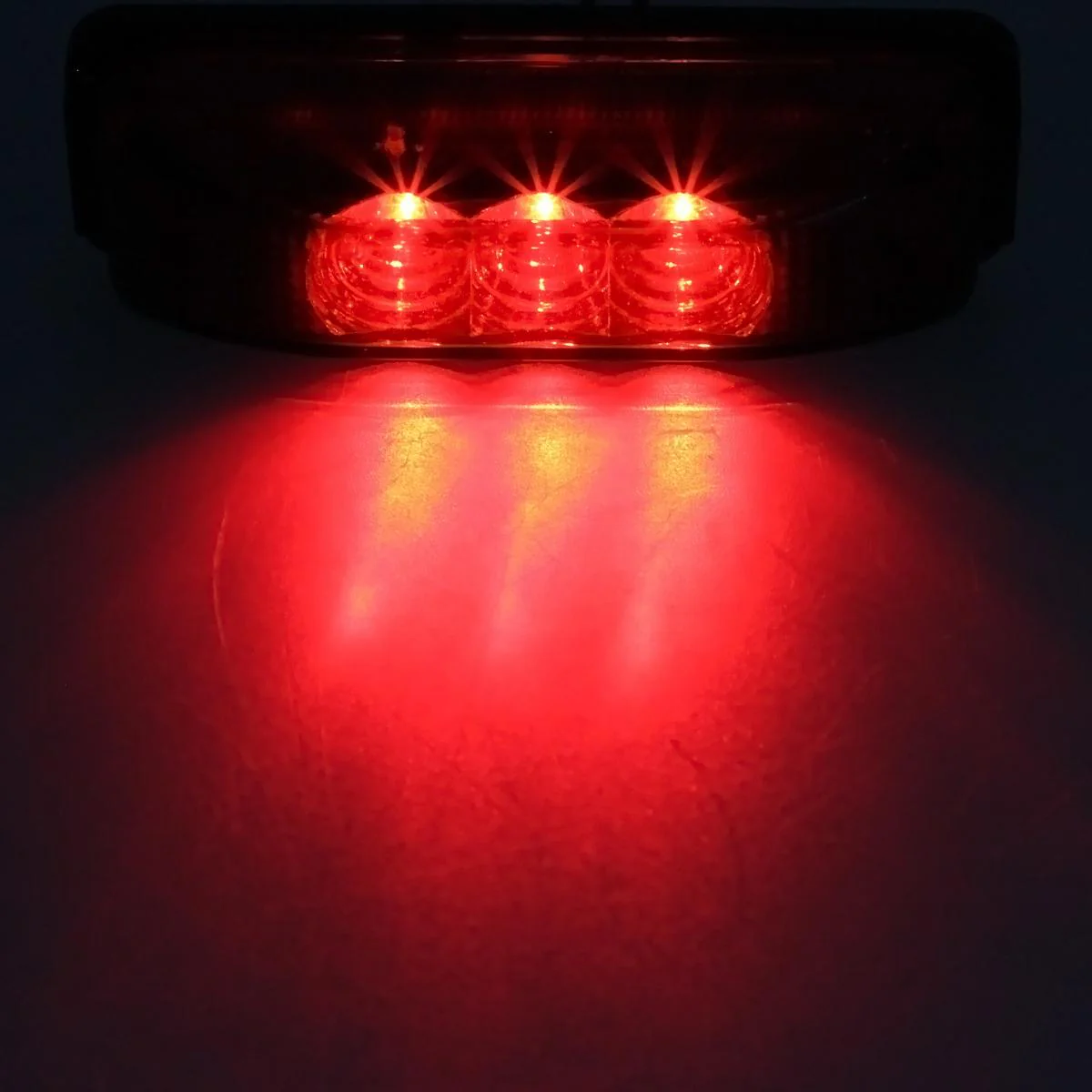 Partsam 10Pcs 3.9" Thin line Trailer Led Side Marker and Clearance Lights 3LED with Reflectors Submersible Sealed 12V Surface Mount for Truck Trailer Boats, Rectangular LED trailer light (5Amber+5Red) - Image 9