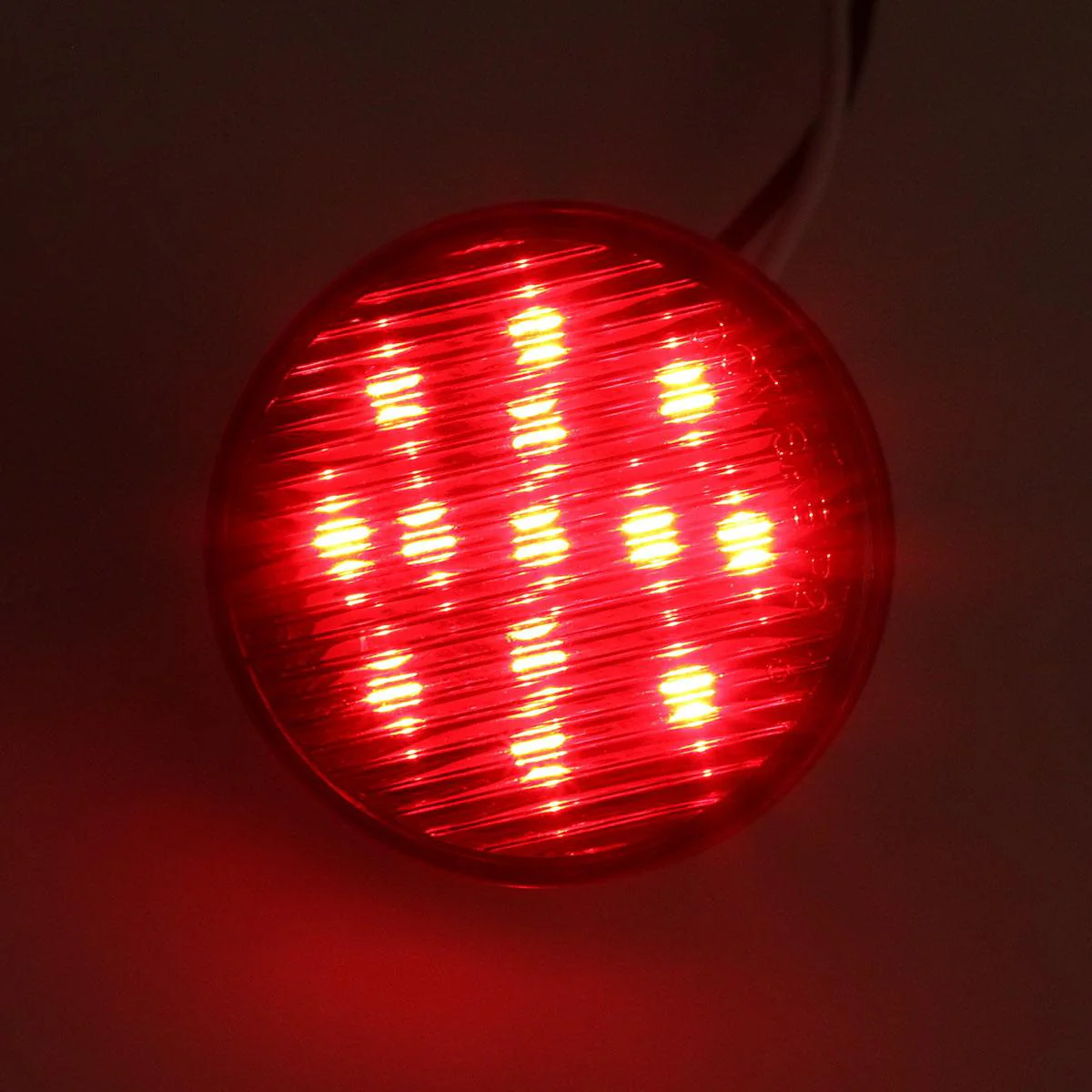 Partsam 10x 2.5" Round Side Marker light Clearance 13 Diodes Universal Use Sealed Red, 2.5 round led marker lights, 2.5 round led clearance lights, 2.5 round led trailer lights - Image 7