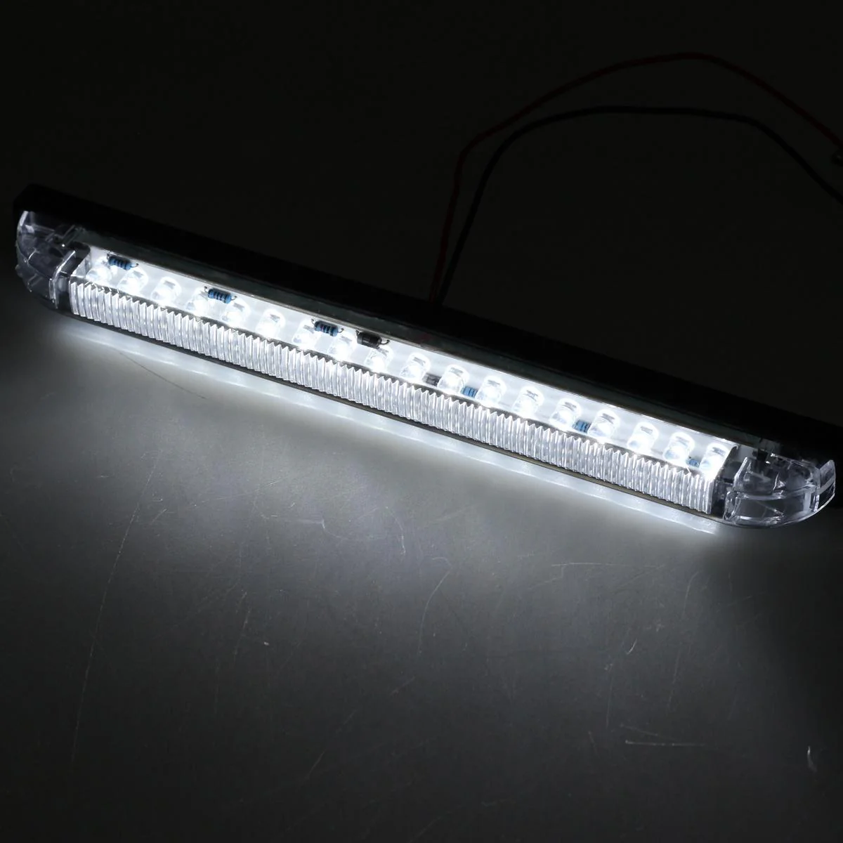 Partsam 1Pc 12V 8 Inch Slim Line LED Utility Strip Bar 30LED, 8" Truck Trailer Camper RV Motorcycle Motorhome Led Marker Lights Interior Dome Lights Cargo Lights Courtesy Lights Lamps Rear Lights - Image 11