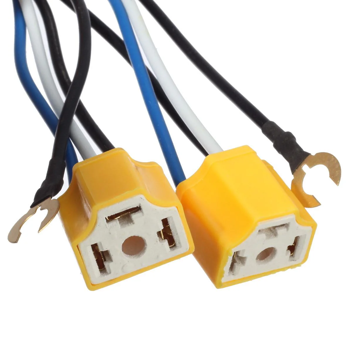 Partsam 1Set H4 Headlight Relay Harness Kit for 7x6 5x7 H6054 Headlights Heat Ceramic Wiring Harness Compatible with Pickup Headlights 88-95, Tacoma 95-97 Fix Dual Ground Problem - Image 5