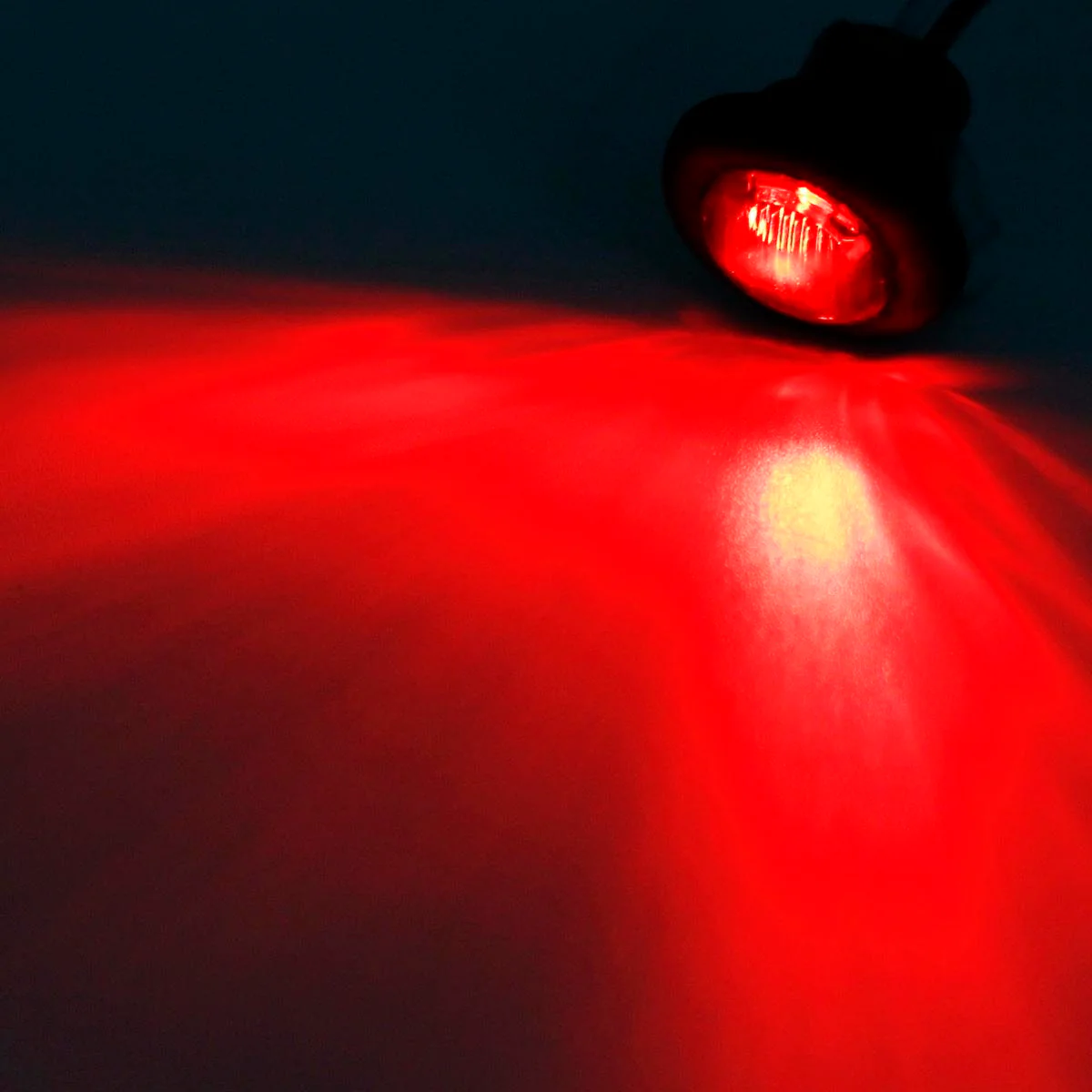 Partsam 20x Amber/Red Truck Trailer Boat 3/4" Round Led Light Round Marker Clearance + Grommet Smoke Lens - Image 5