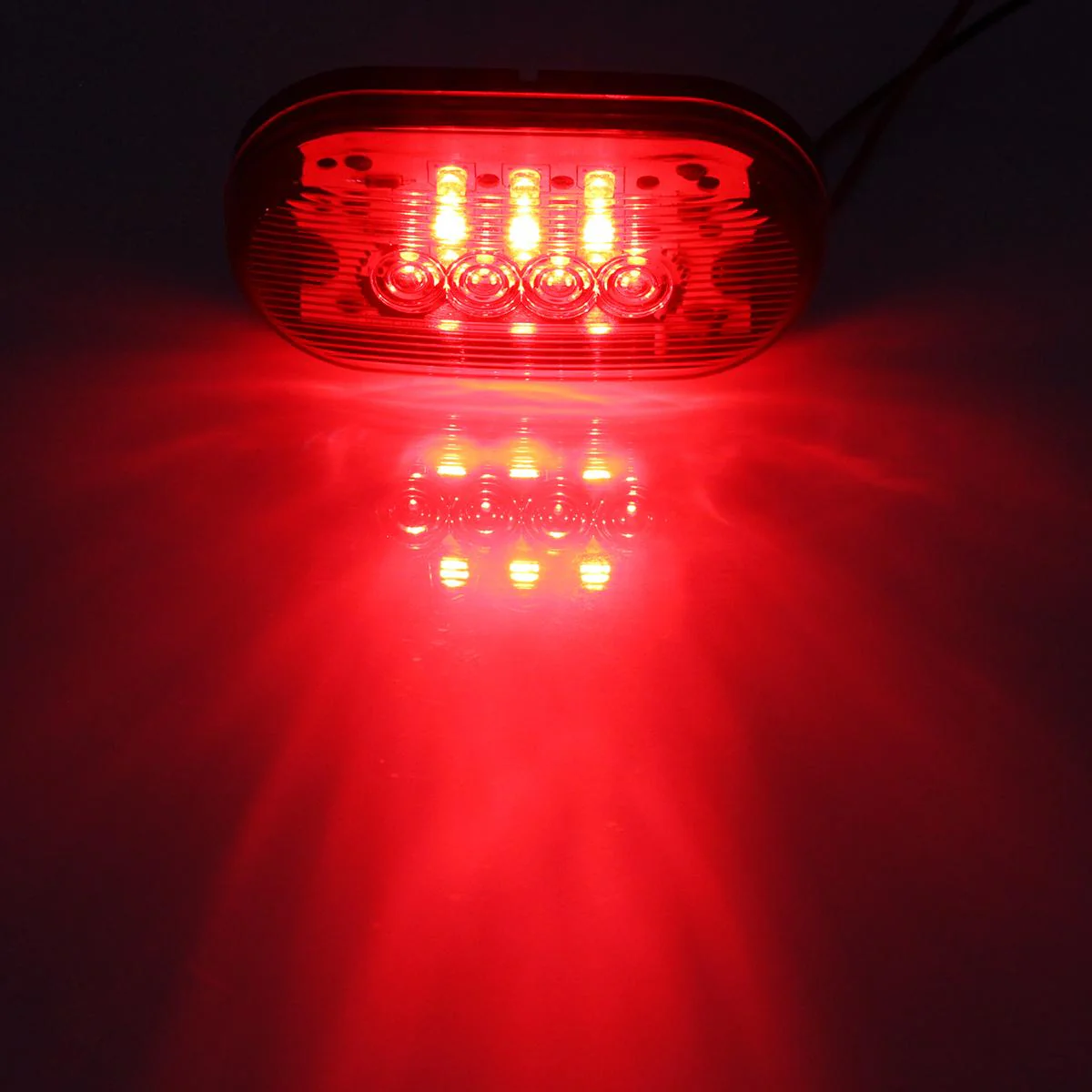 Partsam 2Pcs 4Inch Rectangular Led Side Marker Clearance Lights Red 10 Diodes RV Trailer Truck Camper Waterproof Surface 2x4 Rectangle Led Marker Lights Sealed Indicators Identification Lights - Image 11