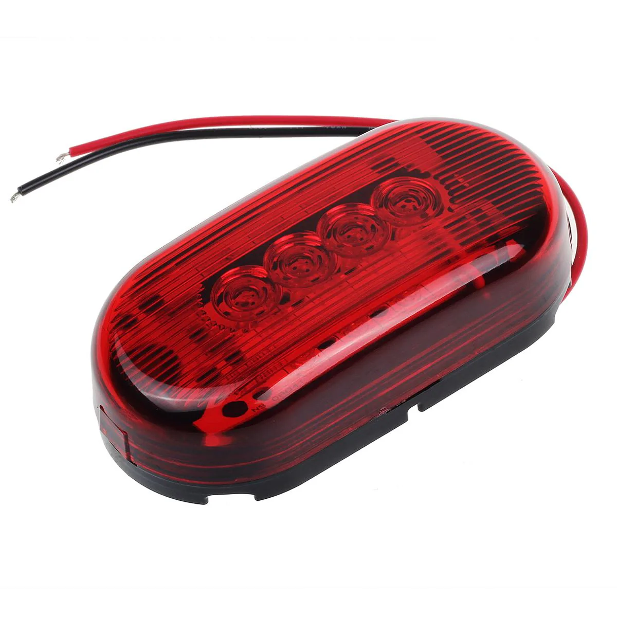 Partsam 2Pcs 4Inch Rectangular Led Side Marker Clearance Lights Red 10 Diodes RV Trailer Truck Camper Waterproof Surface 2x4 Rectangle Led Marker Lights Sealed Indicators Identification Lights - Image 5