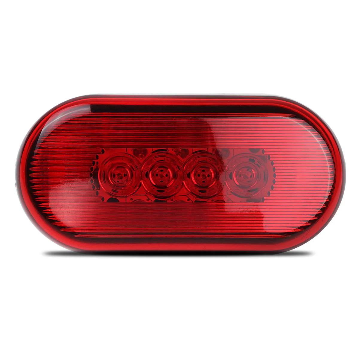 Partsam 2Pcs 4Inch Rectangular Led Side Marker Clearance Lights Red 10 Diodes RV Trailer Truck Camper Waterproof Surface 2x4 Rectangle Led Marker Lights Sealed Indicators Identification Lights - Image 8