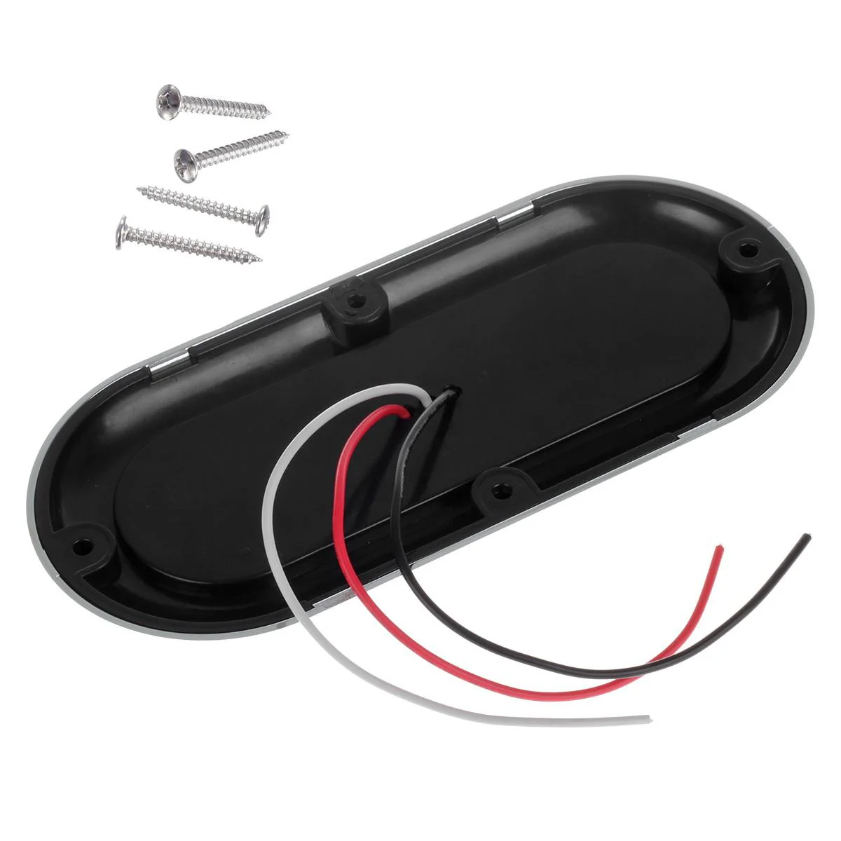 Partsam 2Pcs 6-1/2inch Oval Amber Led Trailer Lights 21 LED Flange Mount w Reflectors Turn Signal Park Side Marker LED Light for Truck Trailer Trail Bus 12V LED Trailer Parking Light w Chrome Bezels - Image 6