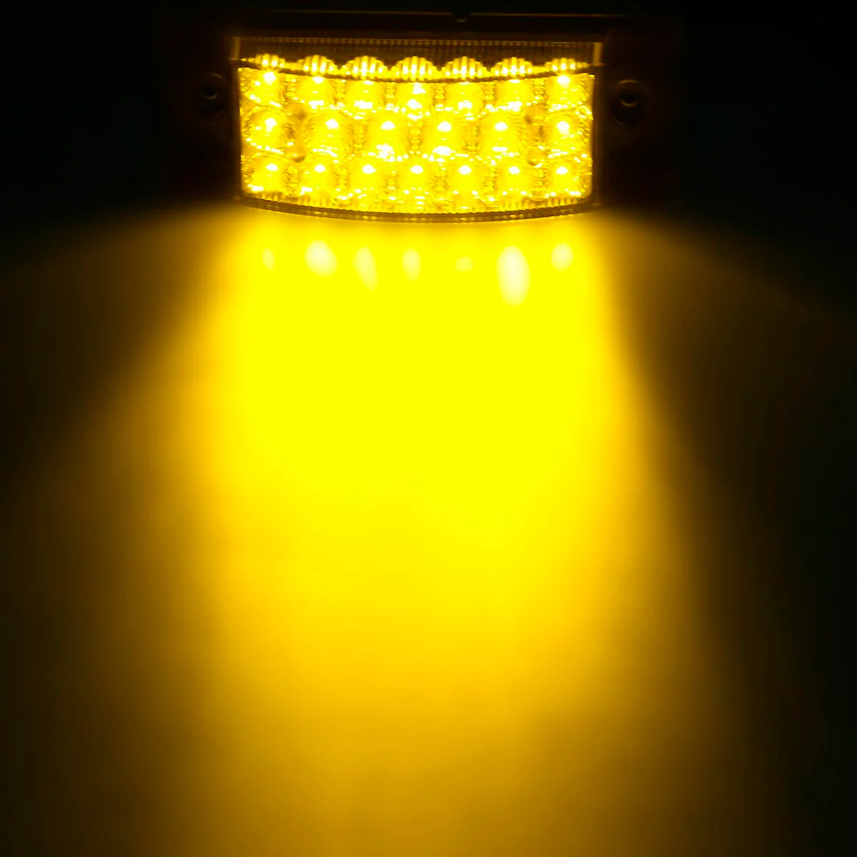 Partsam 2pcs 6" Amber LED Rectangle Tail Stop Marker Light Trailer Truck RV 3 Wires 21LED, 6x2 Rectangular Led Clearance Lights, 2x6 Big Side Marker Lights - Image 8