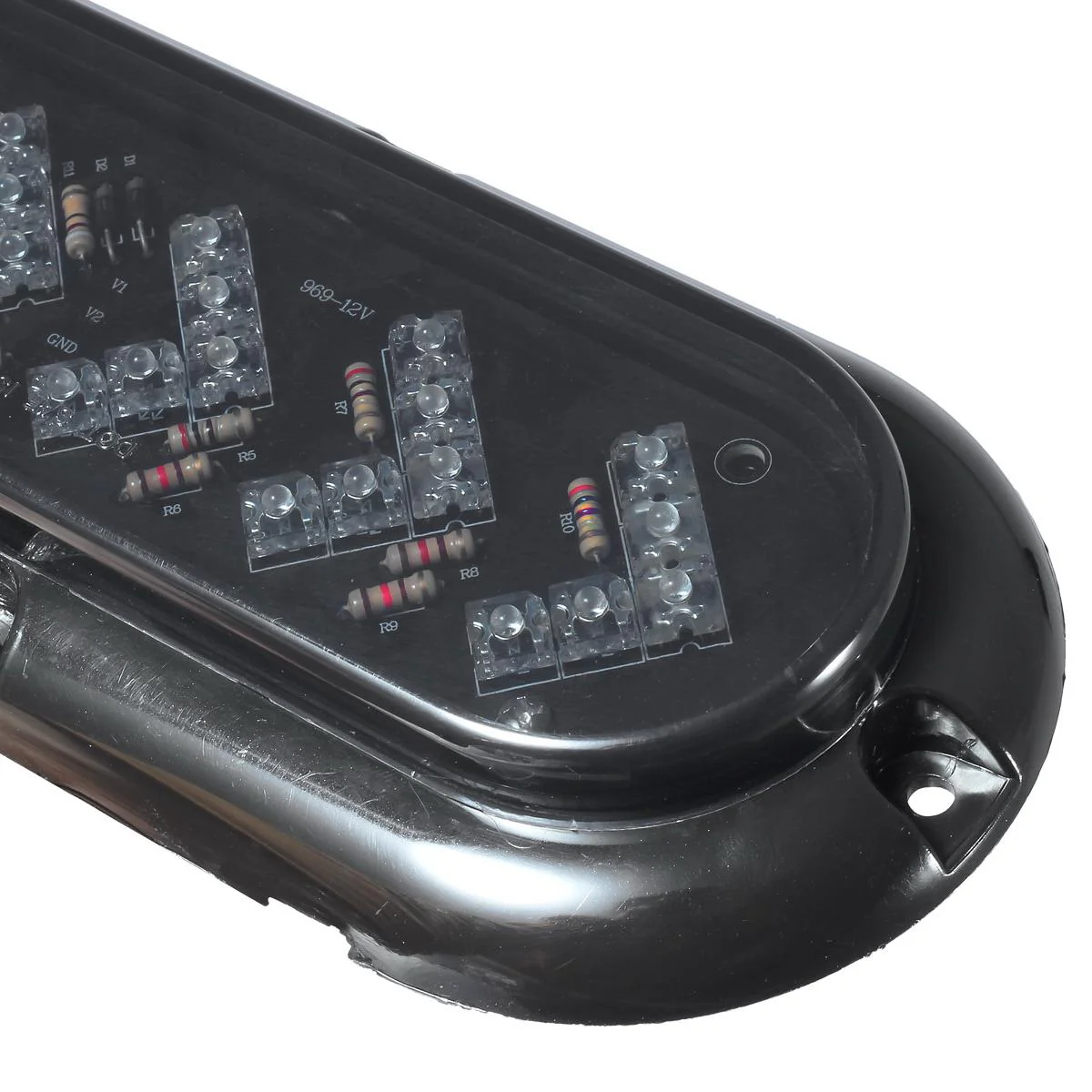 Partsam 2Pcs 6 inch Oval Arrow Turn Signal Lights Truck Trailer Amber 25LED Surface Mount Smoke Lens Waterproof Sealed Led Marker Clearance Lights Indicators Flange Mount 12V - Image 5