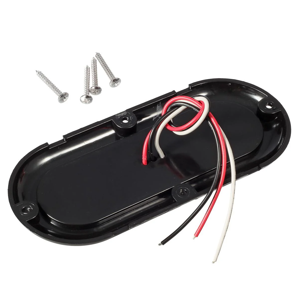 Partsam 2Pcs 6 inch Oval Arrow Turn Signal Lights Truck Trailer Amber 25LED Surface Mount Smoke Lens Waterproof Sealed Led Marker Clearance Lights Indicators Flange Mount 12V - Image 8