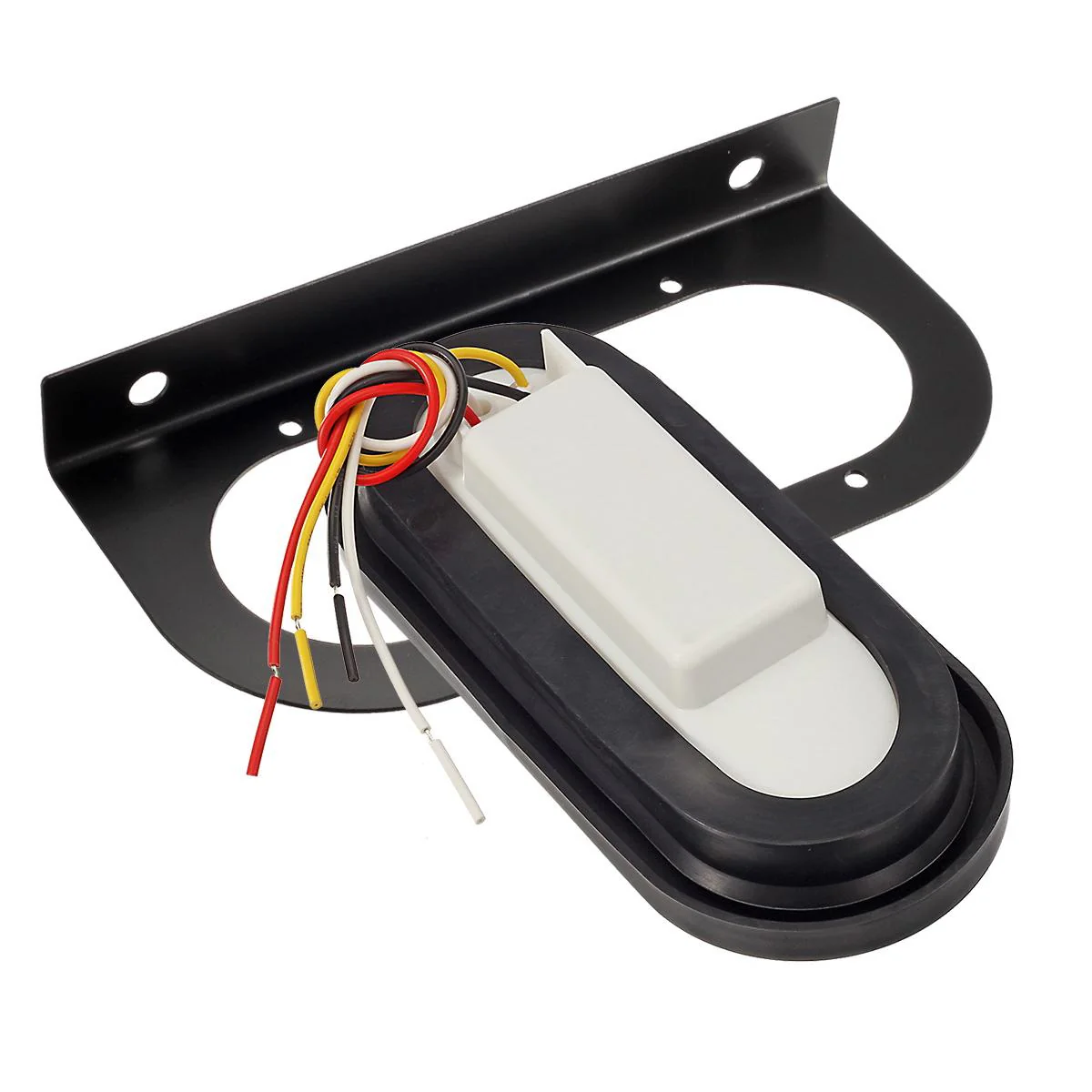 Partsam 2Pcs 6 Inch Oval Led Trailer Tail Lights Red/White 23LED Grommet Mount w Mounting Brackets Waterproof Truck Trailer RV Oval Led Stop Turn Tail Brake Backup Reverse Marker Lights Sealed 12V - Image 9