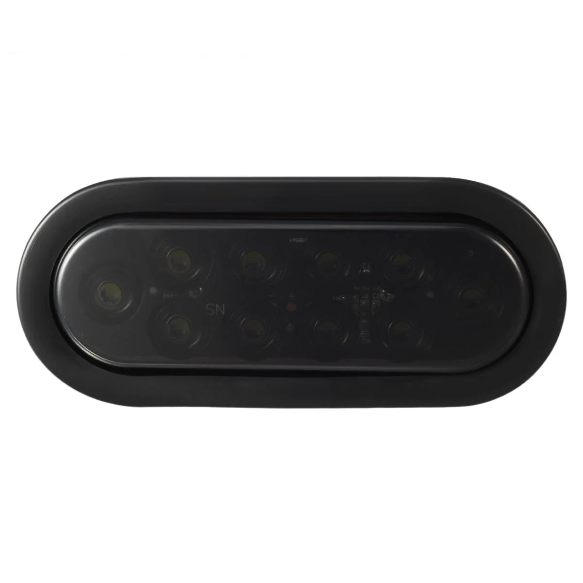 Partsam 2Pcs 6 Inch Oval White Led Trailer Lights 10 Diodes Smoke Lens Grommet and Pigtails Submersible 12V Sealed for RV Trucks, 6 Oval led Reverse Lights, 6 Oval led Back up Lights - Image 3