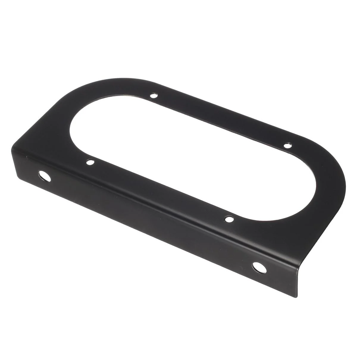 Partsam 2Pcs 6inch Oval Tail Light Mounting Brackets [L Shaped] [3mm Powder Coated Steel] [Ultra Sturdy] [Versatile Horizontal Mounting] for 6inch Oval Taillights On Truck Trailer RV Grommet Flush Mount - Image 3