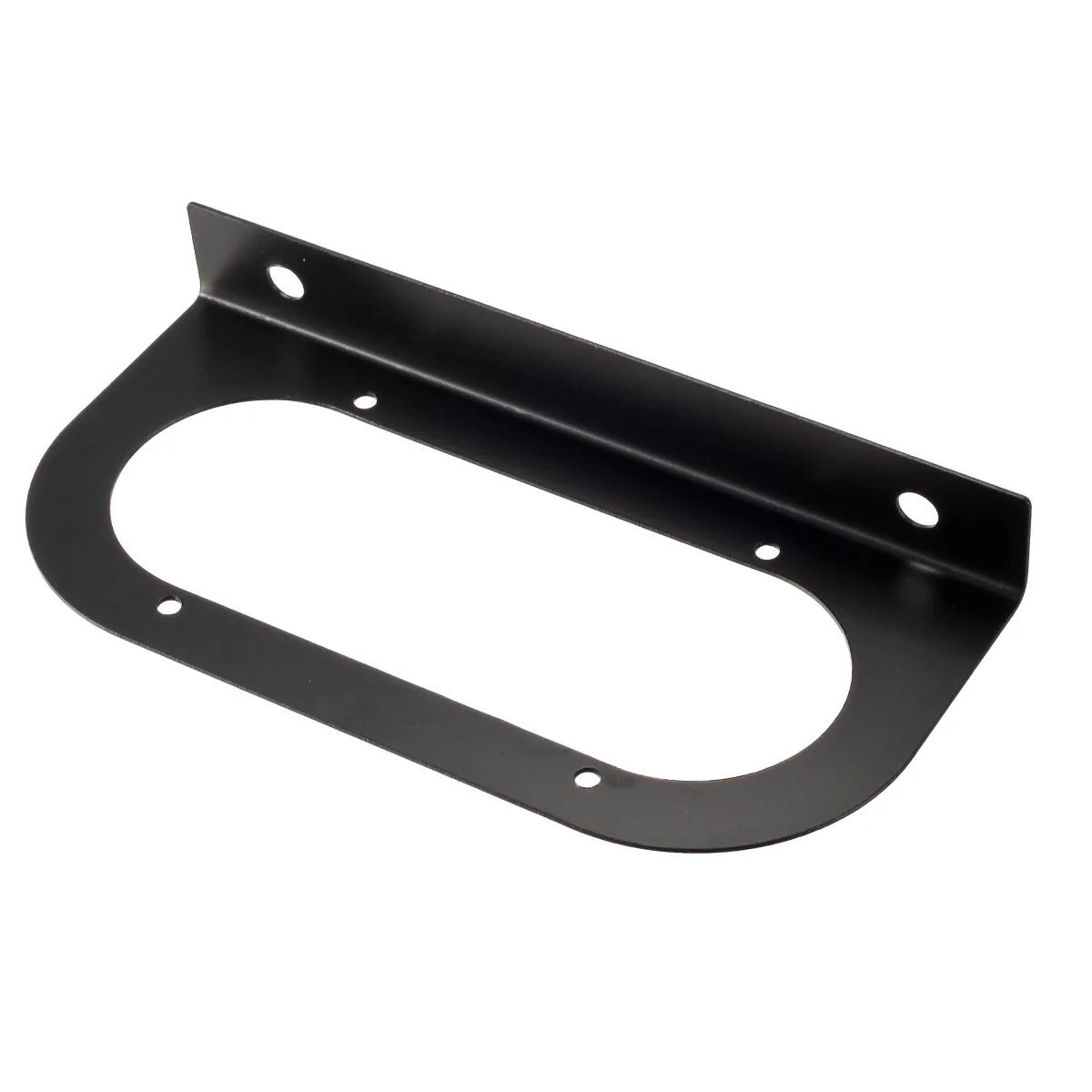 Partsam 2Pcs 6inch Oval Tail Light Mounting Brackets [L Shaped] [3mm Powder Coated Steel] [Ultra Sturdy] [Versatile Horizontal Mounting] for 6inch Oval Taillights On Truck Trailer RV Grommet Flush Mount - Image 4