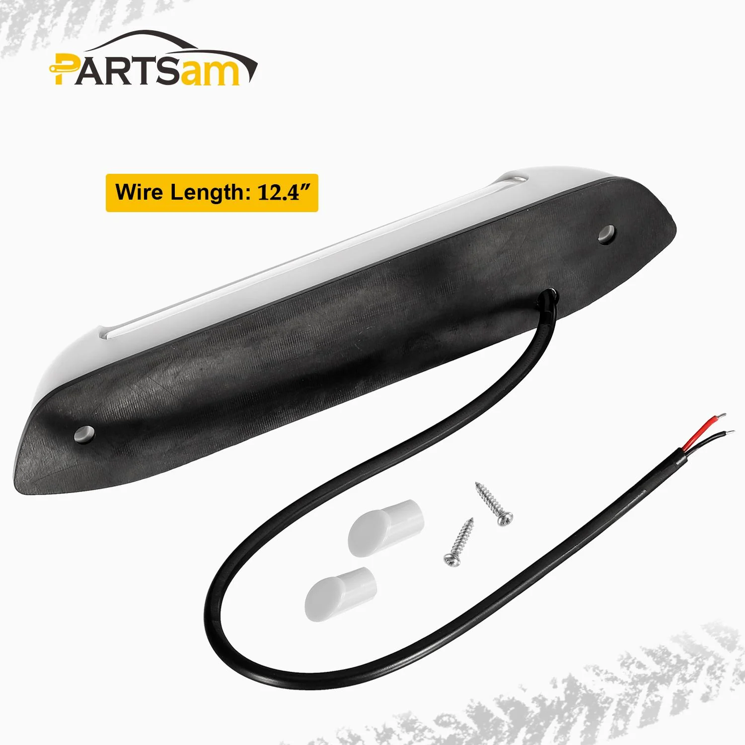 Partsam 2Pcs 8 Inch 12V RV LED Porch Awning Lights Bar White 30 LED Exterior Utility Lights Surface Mount for Trucks Motorhome Caravan Camper Trailer Wall Lamps Replacement Lighting Waterproof - Image 3