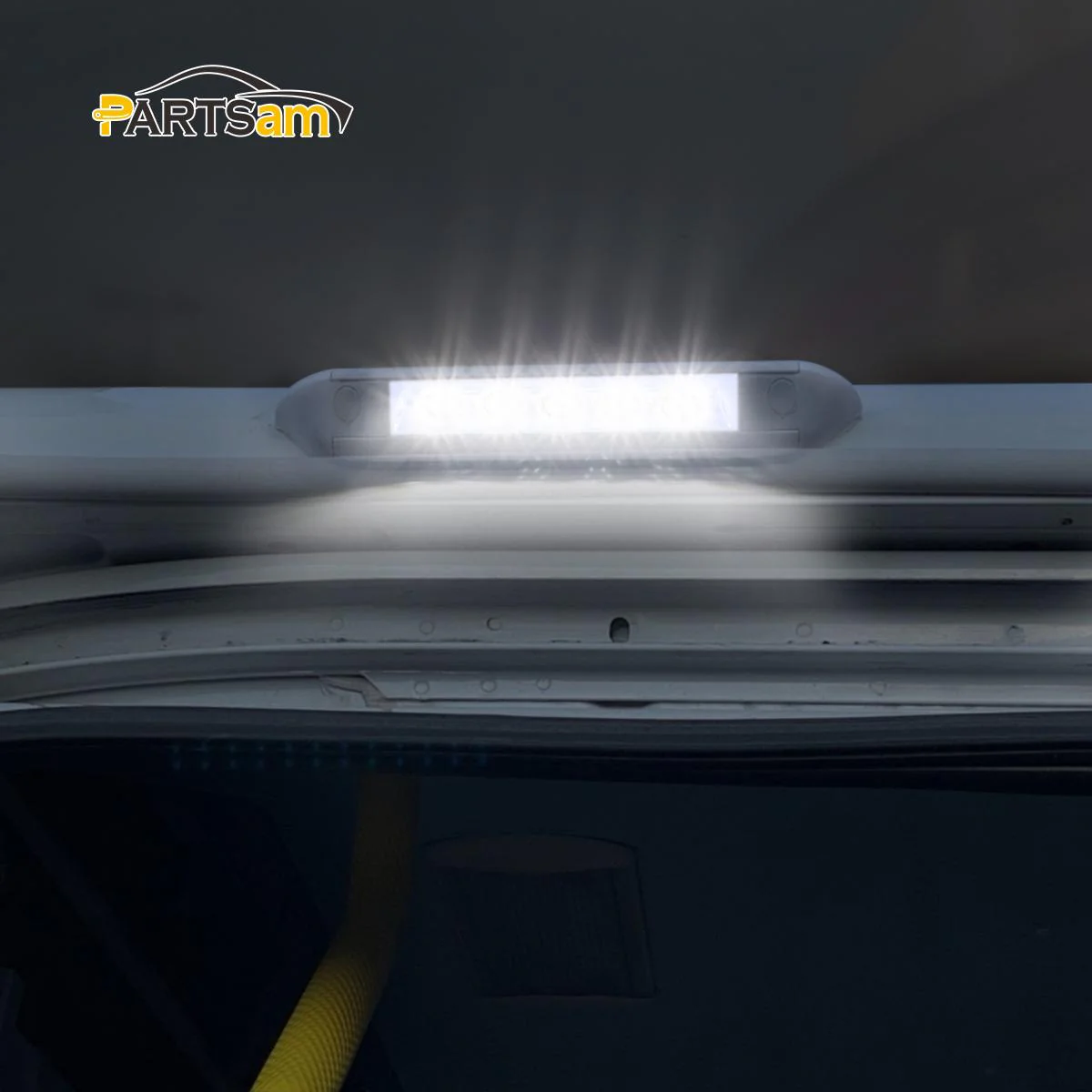 Partsam 2Pcs 8 Inch 12V RV LED Porch Awning Lights Bar White 30 LED Exterior Utility Lights Surface Mount for Trucks Motorhome Caravan Camper Trailer Wall Lamps Replacement Lighting Waterproof - Image 6