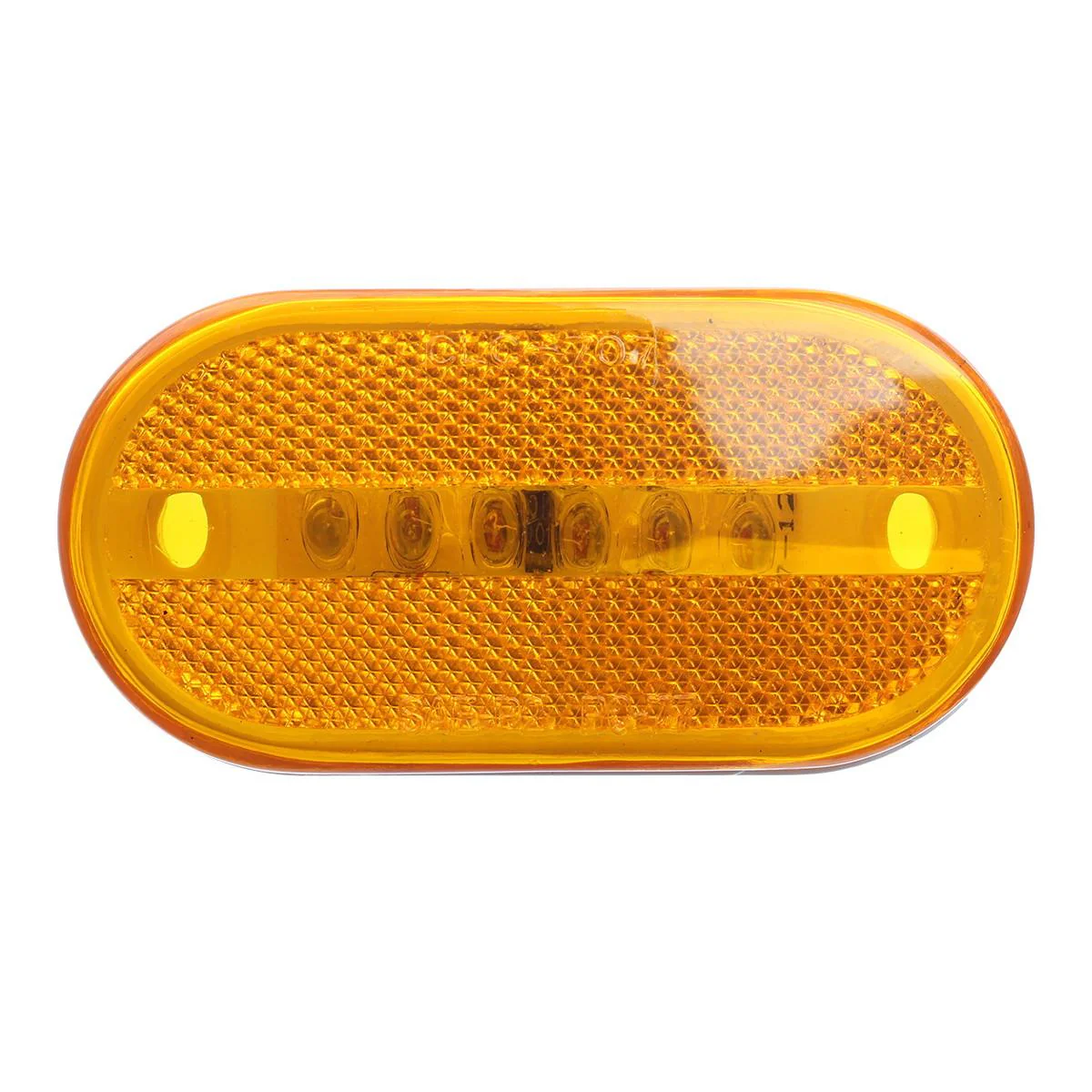 Partsam 2Pcs Amber 4 Inch LED Trailer Side Marker and Clearance Lights Lamps 6 Diodes with Reflex Lens Surface Mount, Reflective 2x4 Rectangular Rectangle Led Marker Lights Front Rear Truck RV Camper - Image 7