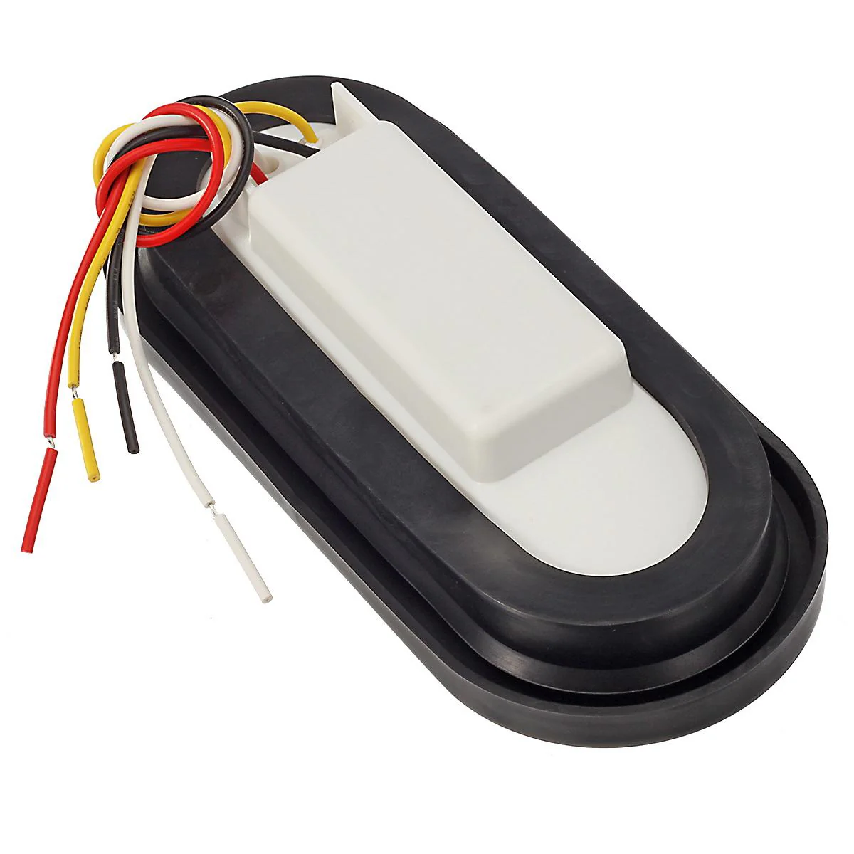 Partsam 2Pcs Steel Trailer RV Light Boxes Housing Kit w/ 6 inch Oval Led Trailer Tail Lights Red/Amber & 2 inch Red Led Round Side Marker and Clearance Lights 4LED w/ Grommets and wire connectors - Image 6