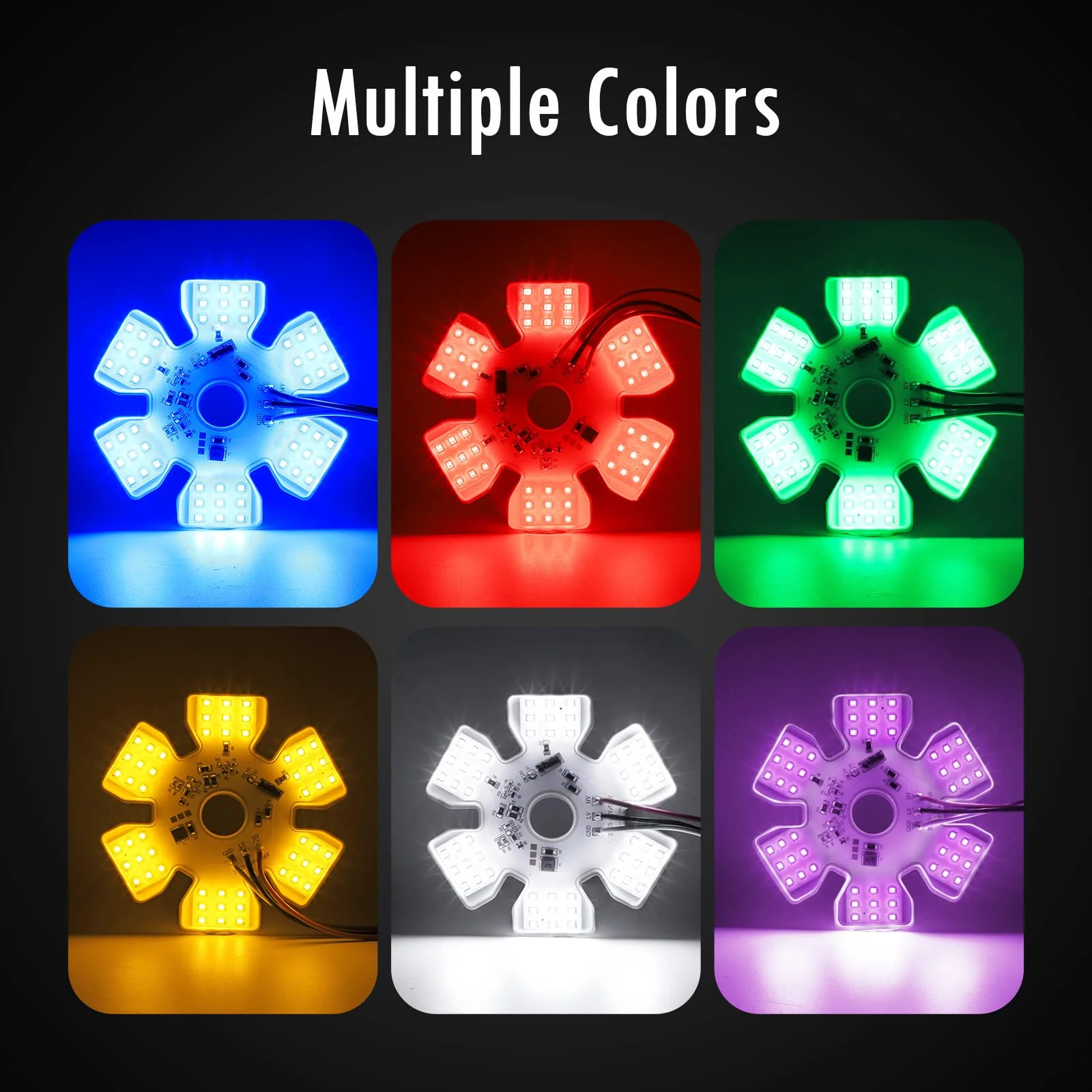 Partsam 2Pcs Ultra-Thin LED Air Breather Lights - Image 6