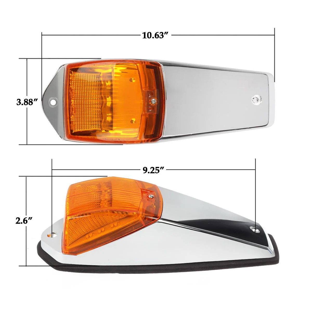 Partsam 31LED Amber Cab Marker Light Waterproof Top Roof Running Cab Lights Compatible with Peterbilt/Kenworth/Freightliner//Western Star/Mack/International/Paccar Trailer Trucks - Image 7
