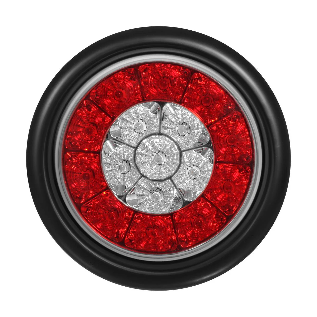 Partsam 4Pcs 4inch Inch Round LED Trailer Tail Lights with Backup Reverse Lights 16LED Waterproof Stop Brake Tail Running Utility Lights Lamps DC 12V Sealed, Hardwired with Grommet (Not Plug and Play) - Image 6