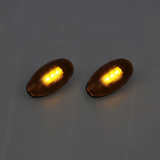 Partsam 4Pcs LED Fender Bed Side Marker Lights Set Replacement for Sierra and Silverado Dually 2500 3500 HD Dual Wheeler Trucks 1999-2013 w/ T10 Plug (2X Amber + 2X Red) - Image 12