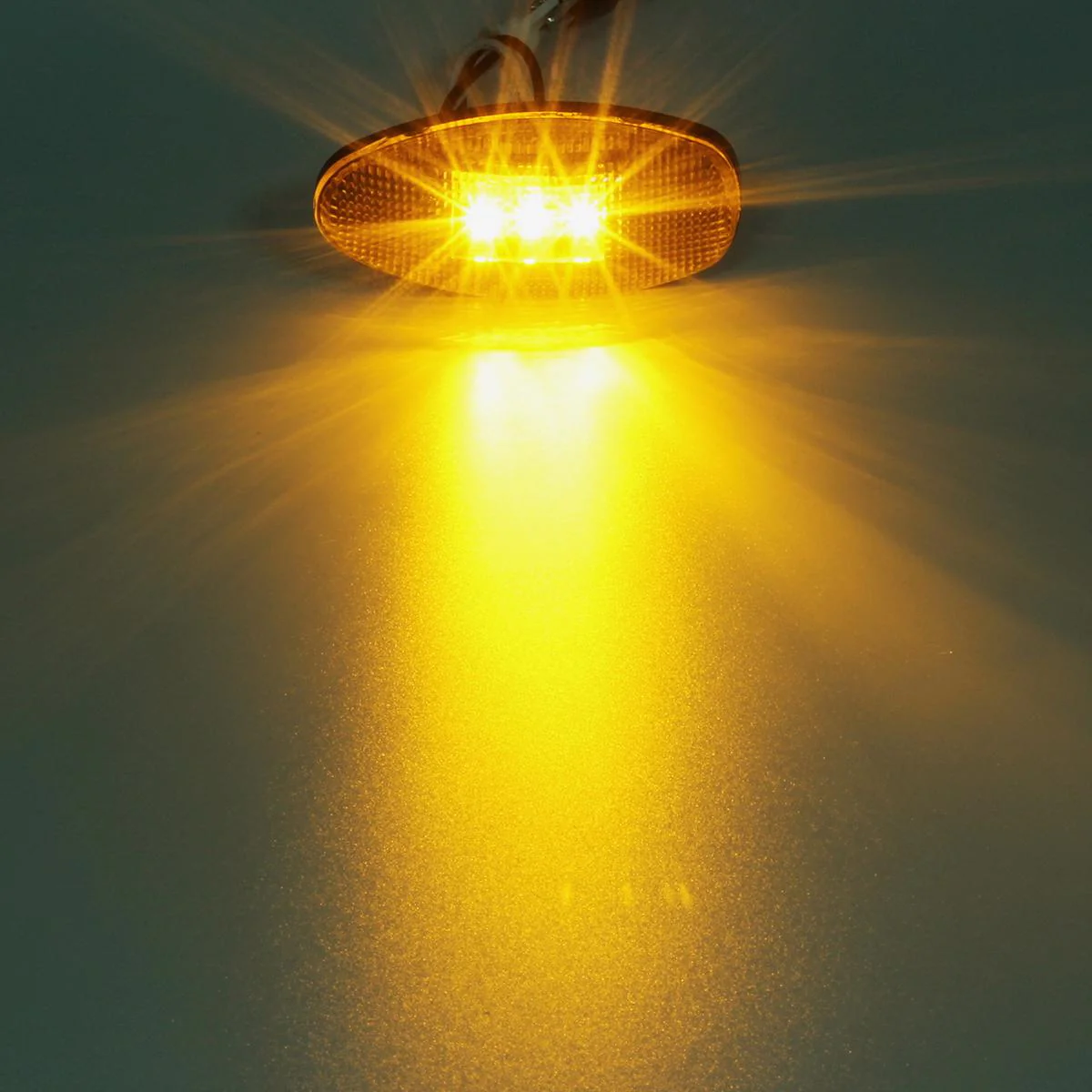 Partsam 4Pcs LED Fender Bed Side Marker Lights Set Replacement for Sierra and Silverado Dually 2500 3500 HD Dual Wheeler Trucks 1999-2013 w/ T10 Plug (2X Amber + 2X Red) - Image 9