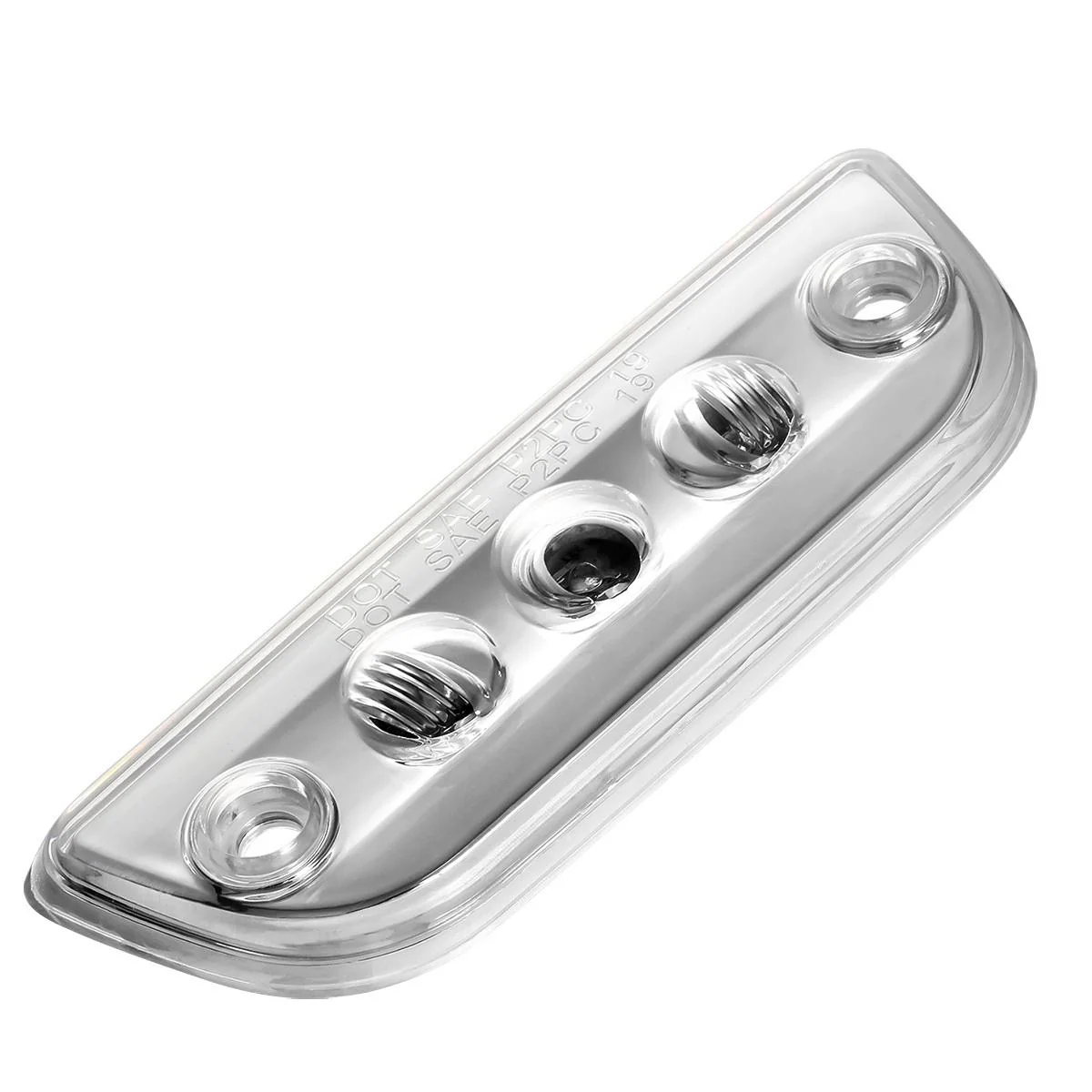 Partsam 5pcs 3LED Cab Light Truck Trailer Cab Marker Clear Lens Top Roof Running Reflective Lights Assembly Compatible with Peterbilt 579 & Kenworth T680, T770, T880 Heavy Trucks Cab Lights - Image 10