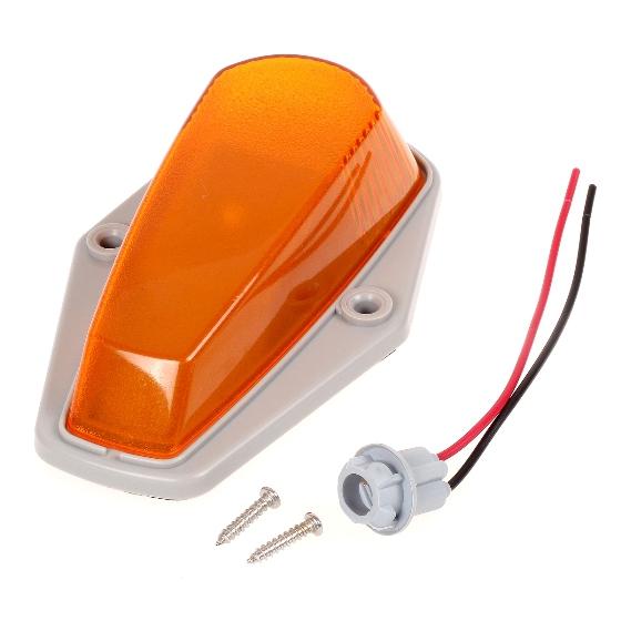 Partsam 5Pcs Amber Cab Marker Light Covers Replacement for F150 F250 F350 Top Roof Clearance Running Lights Lens 1980-1997 Super Duty Pickup Trucks with Base and T10 Sockets Pigtails(w/o Bulbs) - Image 7