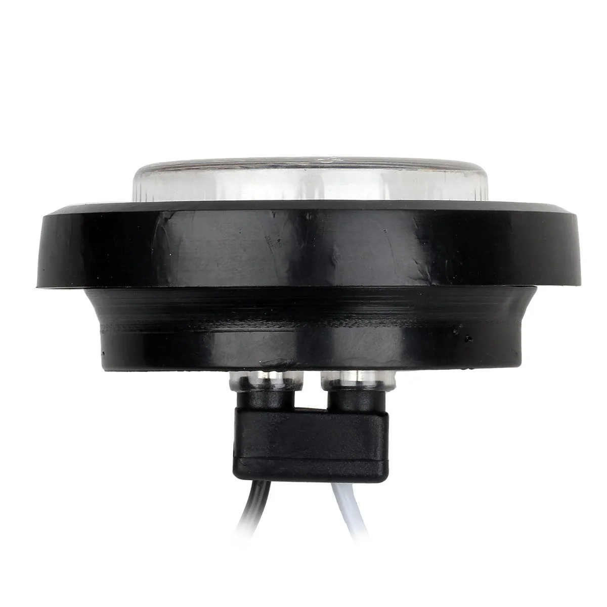 Partsam 5x 2" LED Marker Light Cab Panel Light 9 Diodes Sealed Round Clear/Red w Grommet/Pigtail, 2" Mini-Reflex round sealed LED Side Marker, Clearance or ID Light - Image 5