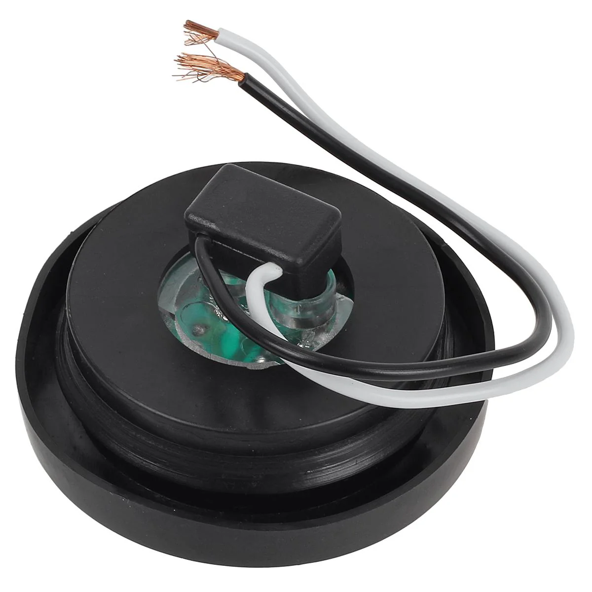 Partsam 5x 2" LED Marker Light Cab Panel Light 9 Diodes Sealed Round Clear/Red w Grommet/Pigtail, 2" Mini-Reflex round sealed LED Side Marker, Clearance or ID Light - Image 6