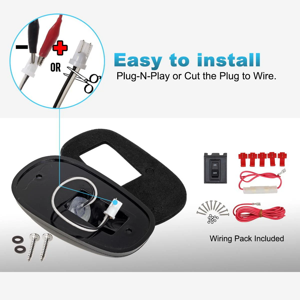 Partsam 5X Amber 24 LED Smoke Cab Roof Running Top Marker Lights 264146BK Assembly Wire Harness Replacement for 1500 2500 3500 4500 5500 2003-2018 Pickup Trucks - Image 8