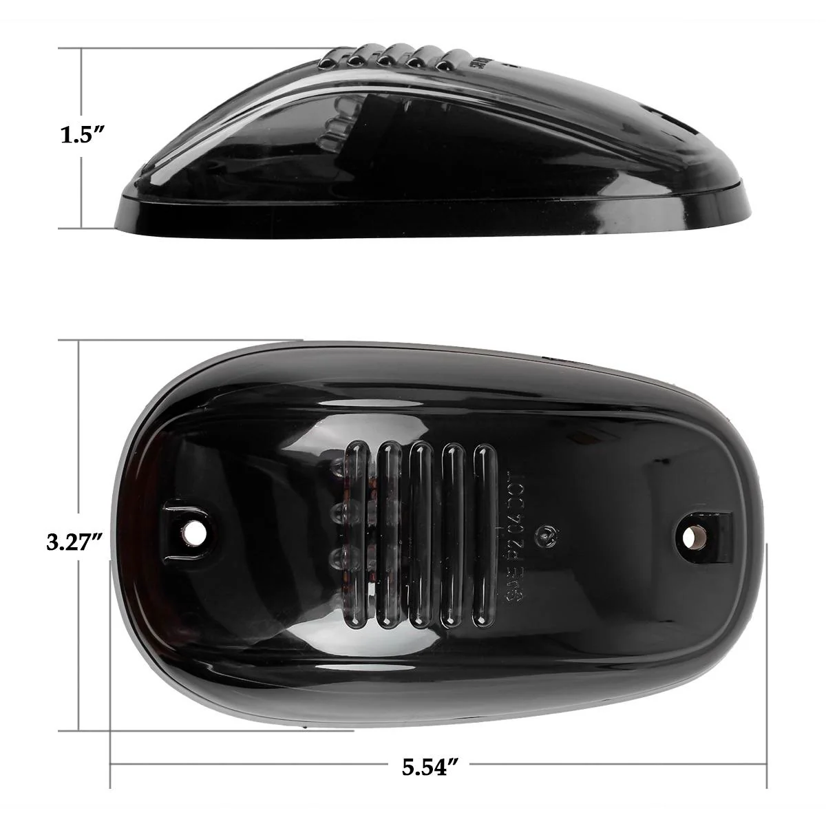 Partsam 5X Amber 24 LED Smoke Cab Roof Running Top Marker Lights 264146BK Assembly Wire Harness Replacement for 1500 2500 3500 4500 5500 2003-2018 Pickup Trucks - Image 9