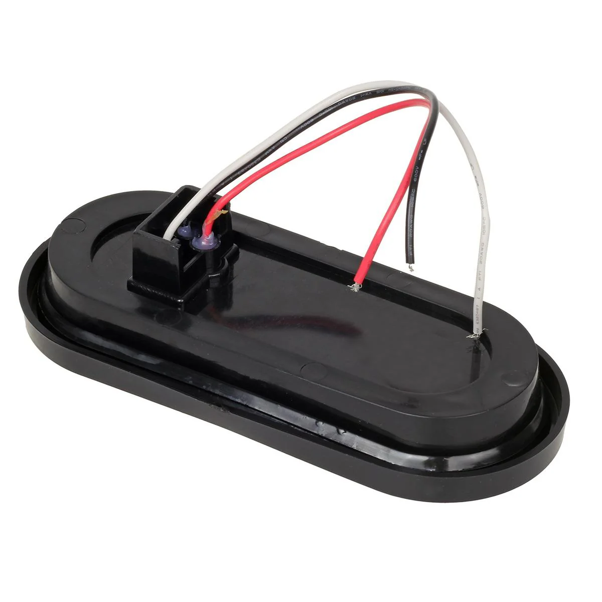 Partsam 6pcs Red Oval 10 Diodes 6 inch Stop Turn Tail Brake Light w/grommet+ pigtail Flush Mount, 6 inch oval led trailer tail lights, 6 oval led brake lights sealed stop turn tail light kit - Image 5