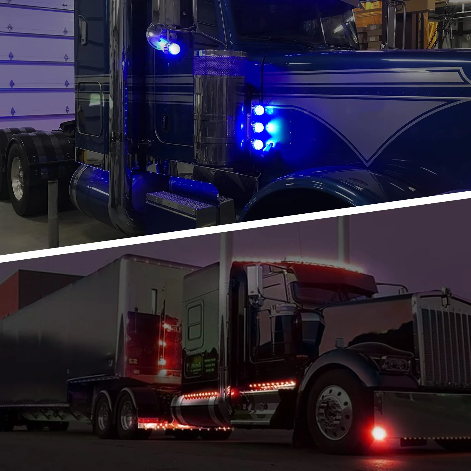 Partsam Led Watermelon Lights for Freightliner Kenworth Peterbilt - Image 6