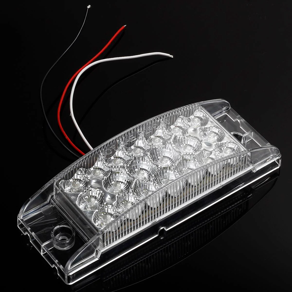 Partsam Pair 6inch Amber Side Front Marker Light Turn Signal Light High Low Brightness Sealed, 20 Diodes, Trailer Clearance and led marker lights, 6x2 Rectangular Rectangle led lights, 3 Wires - Image 10