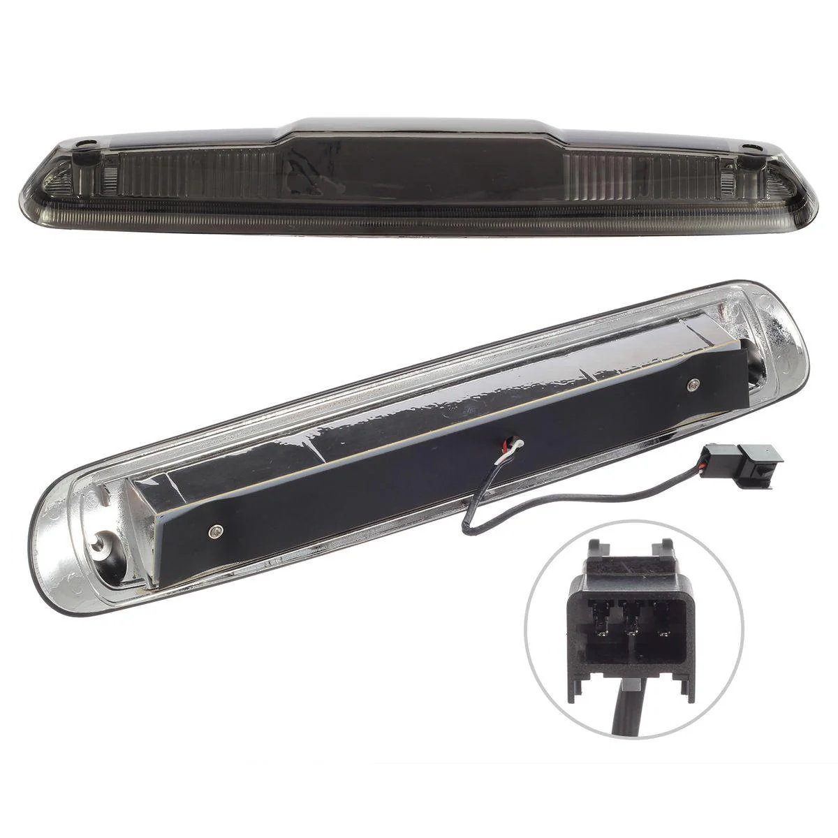 Partsam Replacement For Silverado 2007-2013 Silverado/Sierra 1500 2500 3500 2014 Classic Model Red/White LED Smoke Lens High Mount 3rd Third Brake Light Cargo Tail Lamp - Image 5