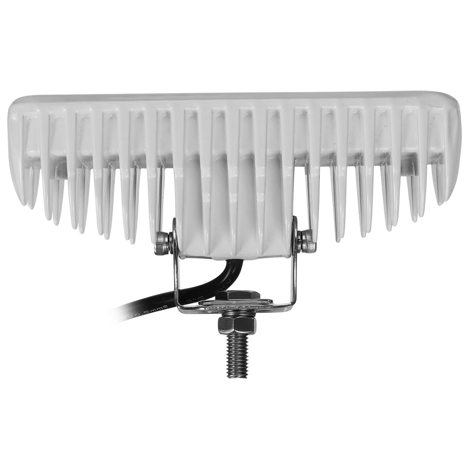 Partsam Waterproof Led Boat Lights White Beam 6.3 inch 36W IP67 Waterproof Deck Dock Marine Light 4000LMS 150¡ãFlood Light 12/24V Light Bar Aluminum Housing w/180¡ãAdjustable Mounting Bracket(2pcs) - Image 8