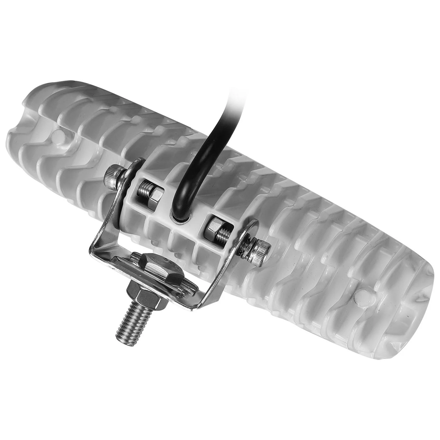 Partsam Waterproof Led Boat Lights White Beam 6.3 inch 36W IP67 Waterproof Deck Dock Marine Light 4000LMS 150¡ãFlood Light 12/24V Light Bar Aluminum Housing w/180¡ãAdjustable Mounting Bracket(2pcs) - Image 9